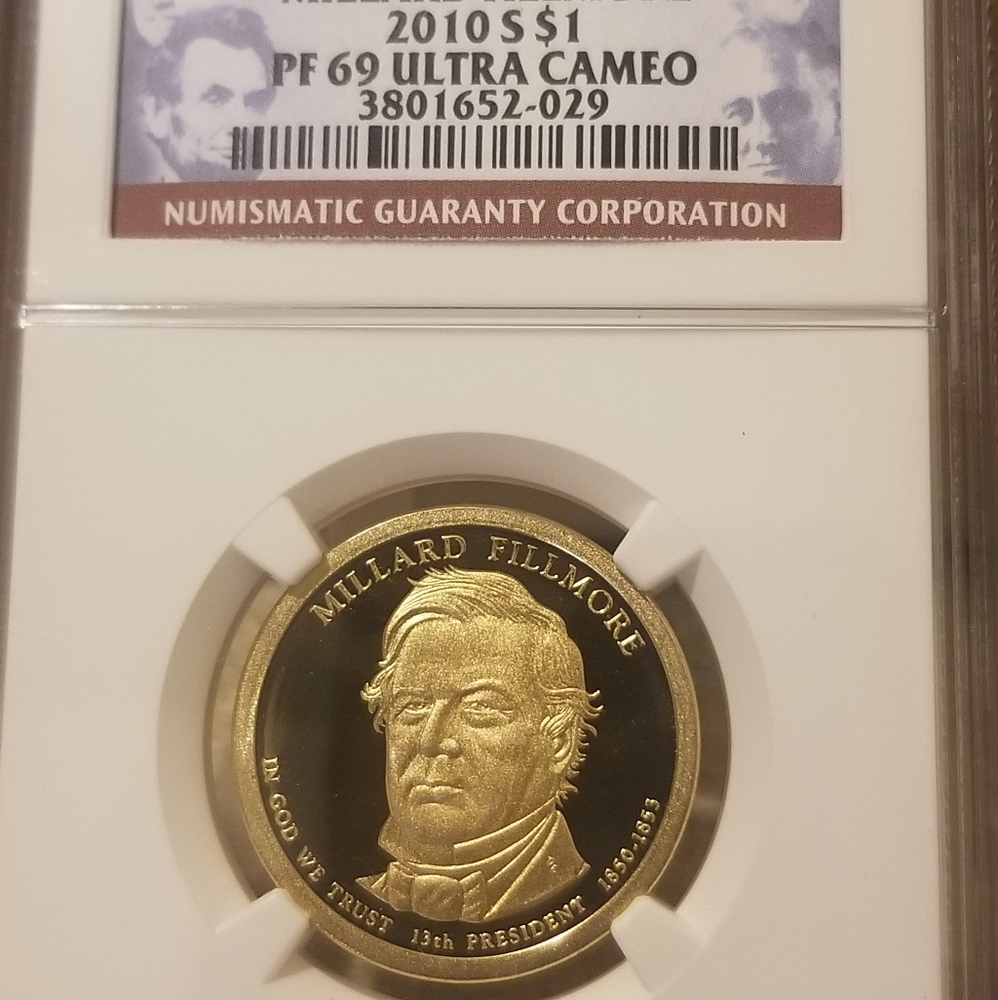 2010 s PF69 ULTRA CAMEO Millard Fillmore